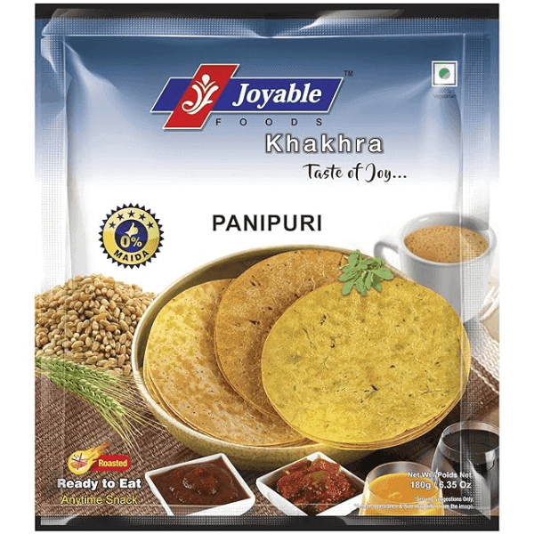 joyable foods panipuri khakhra 180 gm