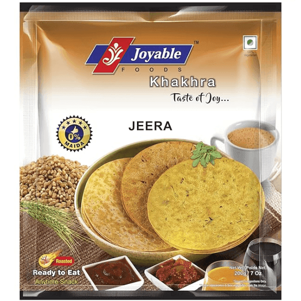 joyable foods jeera khakhra 180 gm