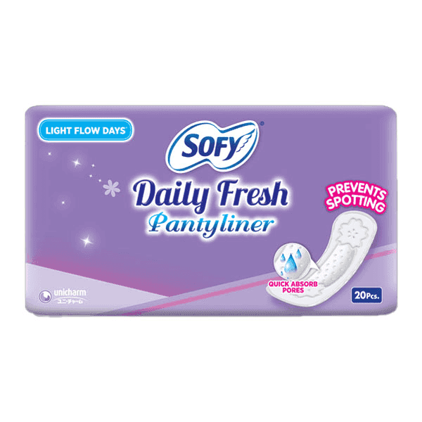 sofy daily fresh panty liner 20 pads