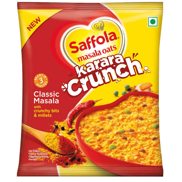 saffola masala oats karara crunch classic masala 42 gm