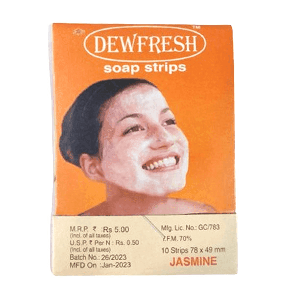 dewfresh jasmine soap strips 10 pack*10 strips
