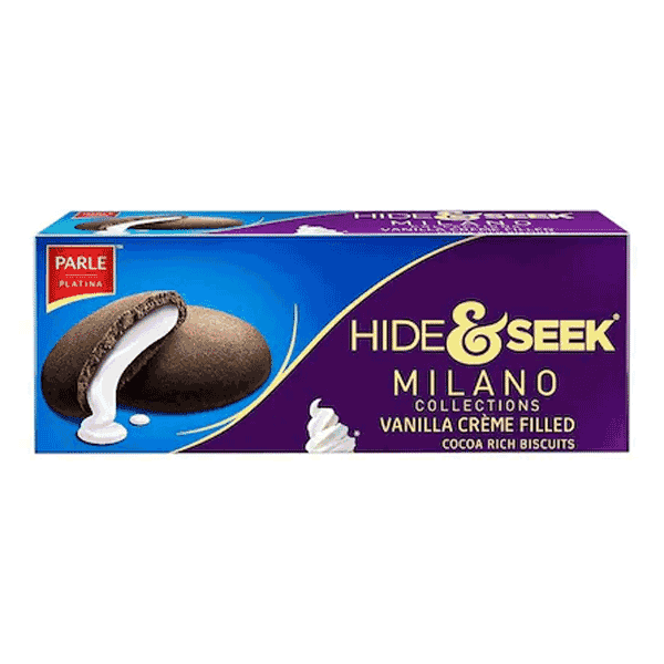 parle hide & seek milano vanilla creme filled biscuits 75 gm