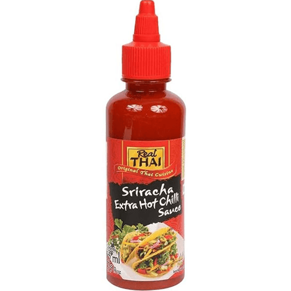 real thai sriracha super extra hot chilli sauce 250 ml