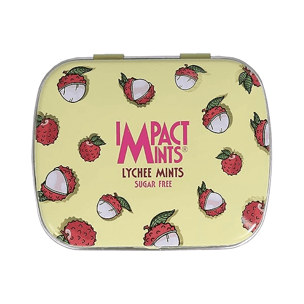 impact sugar free lychee mints 14 gm