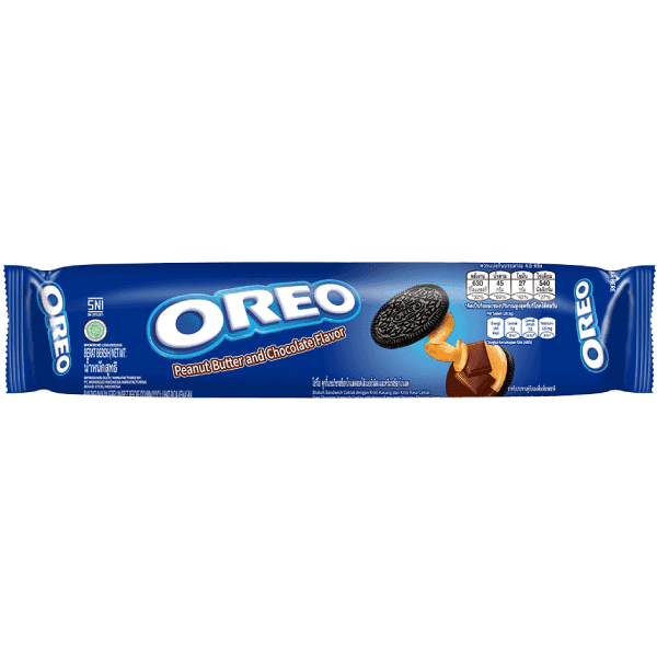 oreo peanut butter and chocolate flavor sandwich cookies 119.6 gm