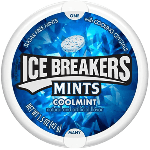ice breakers coolmint sugar free mints 42 gm