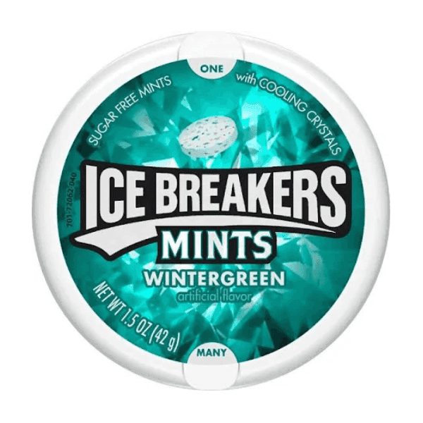 ice breakers wintergreen sugar free mints 42 gm