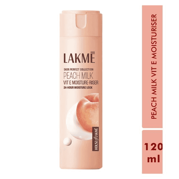 lakme peach milk vit e moisture-riser 120 ml