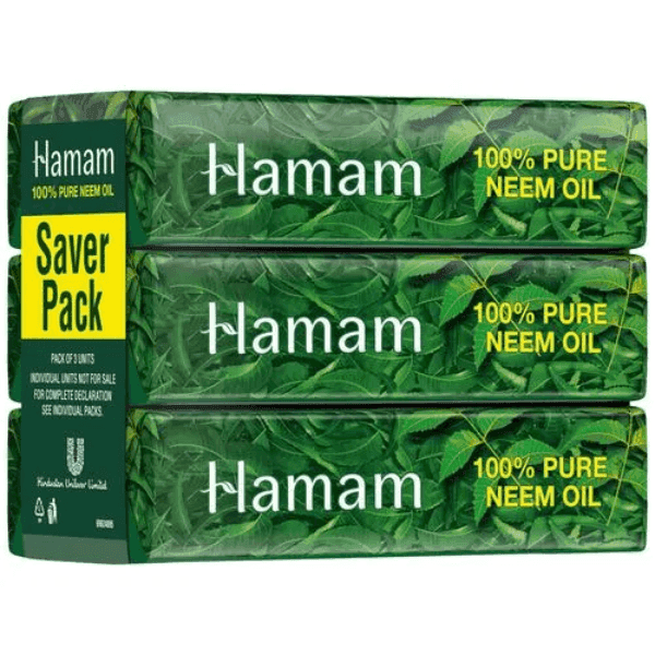hamam 100% pure neem oil soap set 3*150 gm 