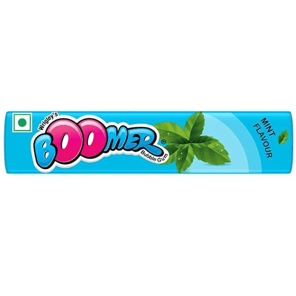 wrigley's boomer mint flavour bubble gum 18.6 gm
