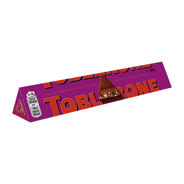 toblerone fruit & nut bar 100 gm