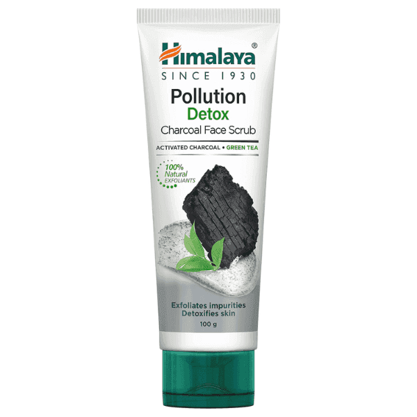 himalaya pollution detox charcoal face scrub 100 gm
