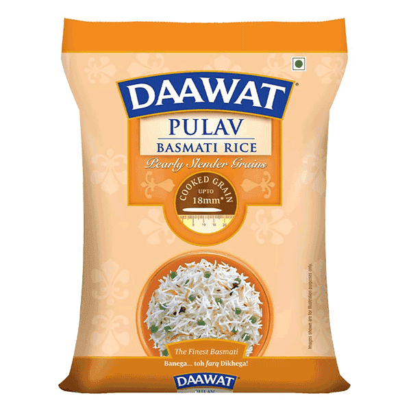 daawat pulav basmati rice 5 kg