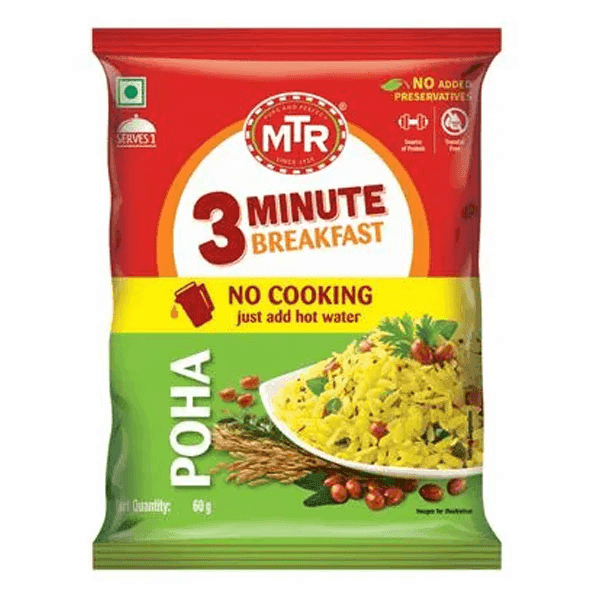 mtr 3 minute breakfast poha 60 gm 