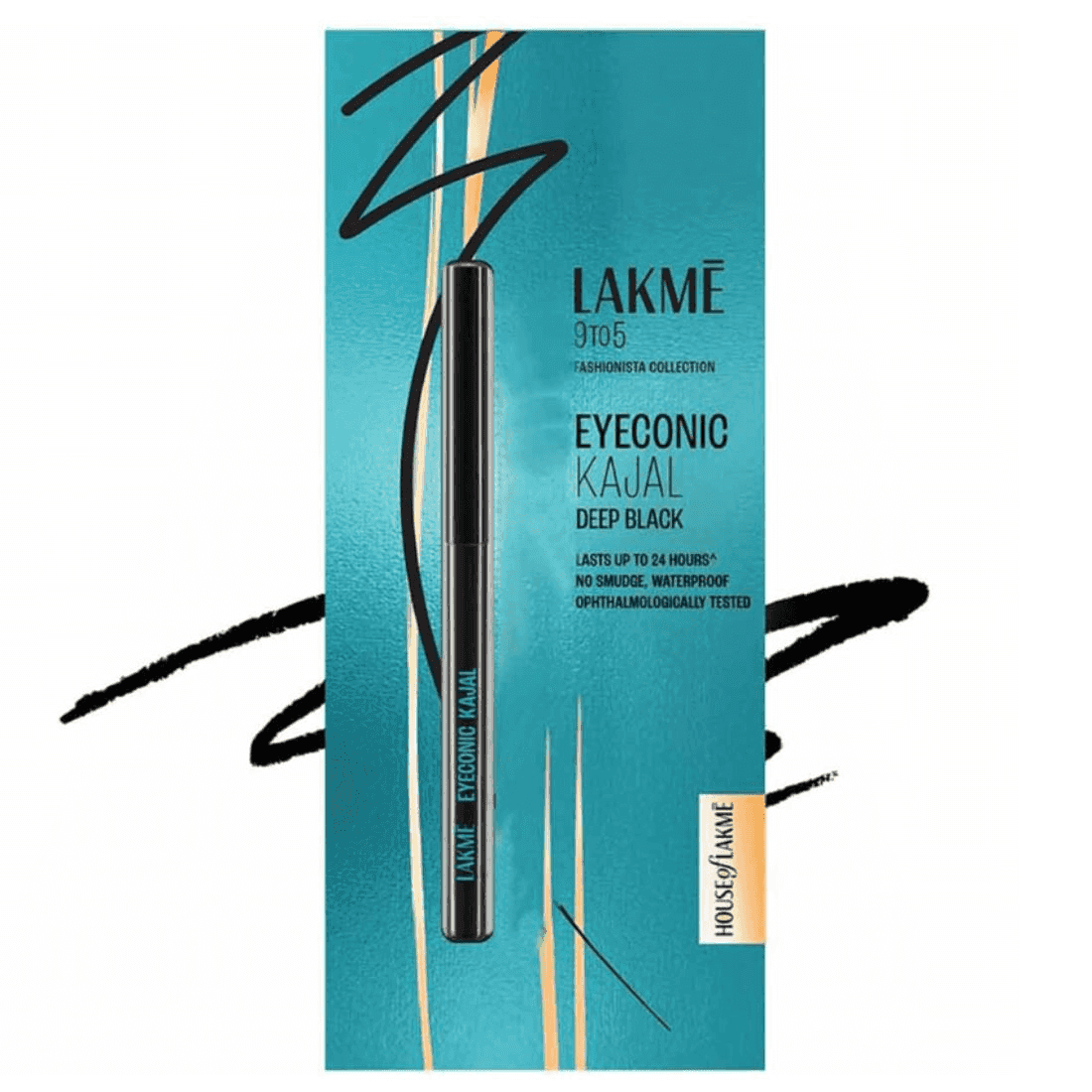 lakme 9 to 5 eyeconic kajal (deep black) 0.35 gm 