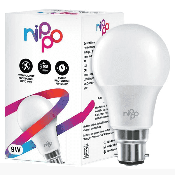 nippo led bulb 9 watt 