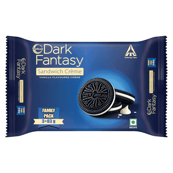 sunfeast dark fantasy vanilla creme biscuits 249 gm