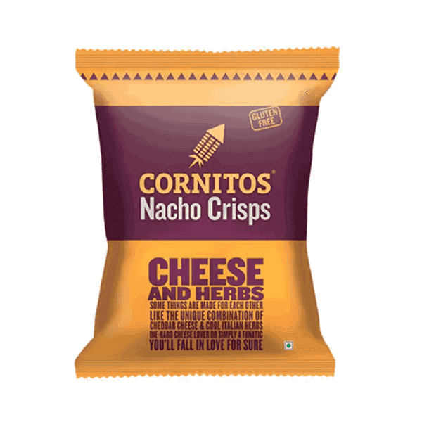 cornitos nacho crisps cheese and herbs 77 gm