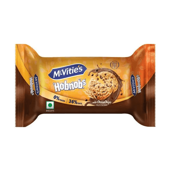 mcvitie's hobnobs oat cookies with chocochips 75 gm