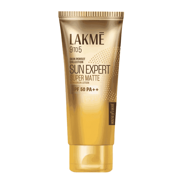 lakme 9 to 5 sun expert super matte sunscreen lotion spf 50 pa+++ 100 ml