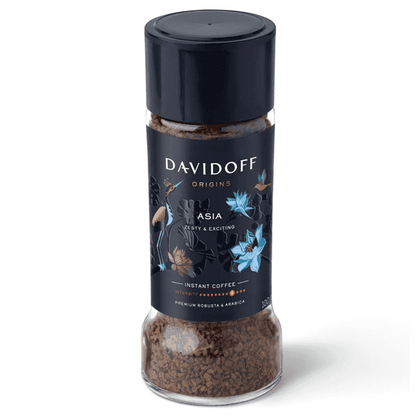 davidoff origins asia zesty & exciting instant coffee 100 gm