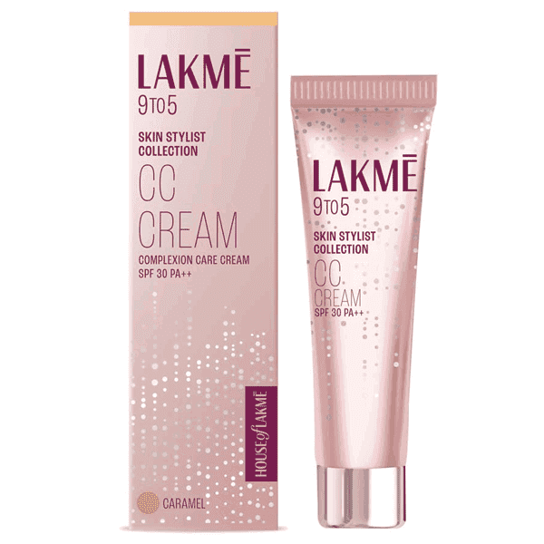 lakme 9 to 5 3a-caramel cc face cream 30 gm (spf 30 pa++)