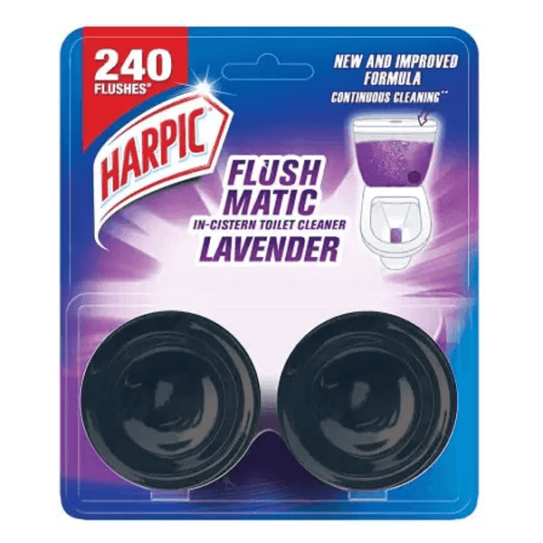 harpic flushmatic lavender in-cistern toilet cleaner 2 unit*50 gm