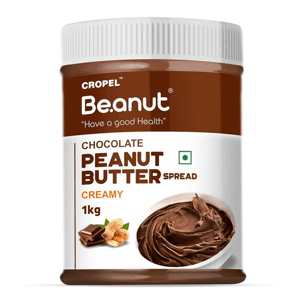 cropel be.anut creamy chocolate peanut butter spread 1 kg