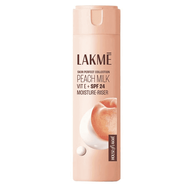 lakme peach milk vit e + spf 24 moisture-riser 120 ml