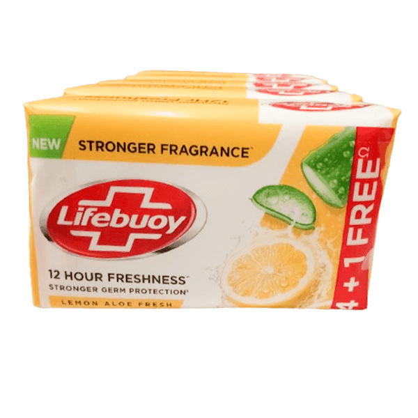 lifebuoy lemon aloe fresh soap set 4*100 gm