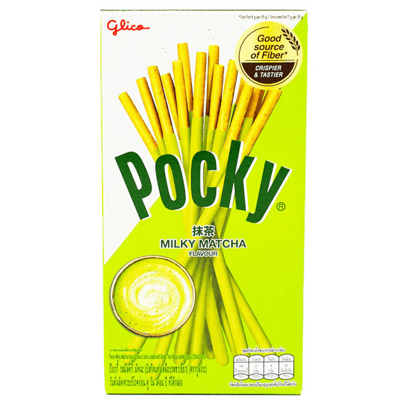 glico pocky milky matcha flavour sticks 33 gm