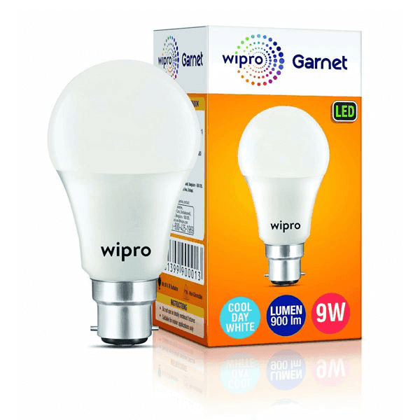 wipro garnet led bulb 9 w