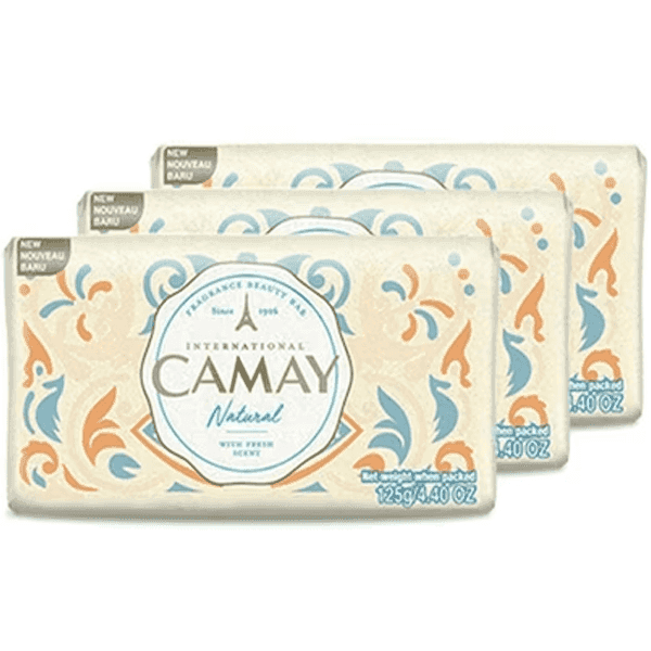 camay natural soap set 3*125 gm