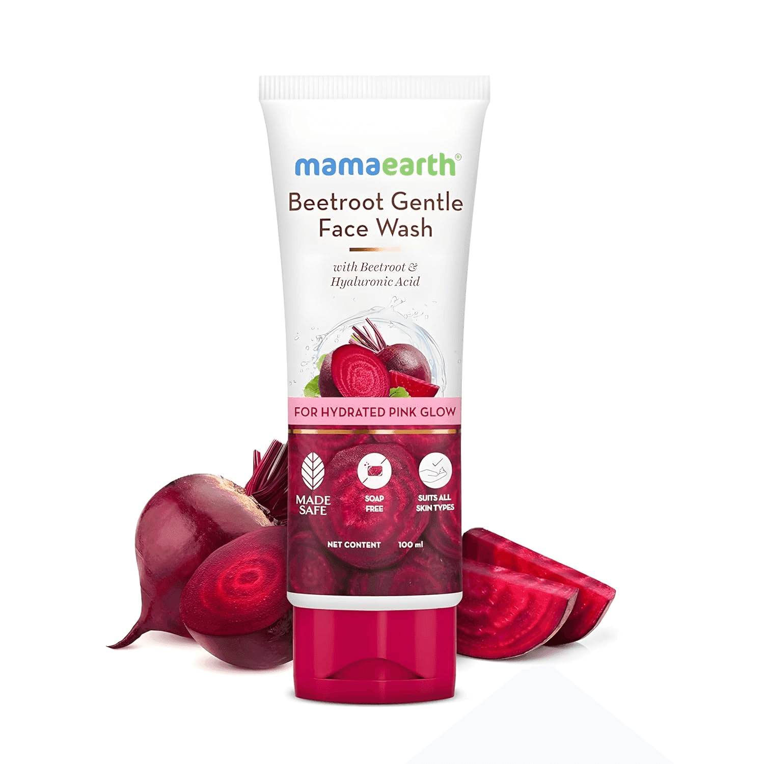 mamaearth beetroot gentle face wash 100 ml