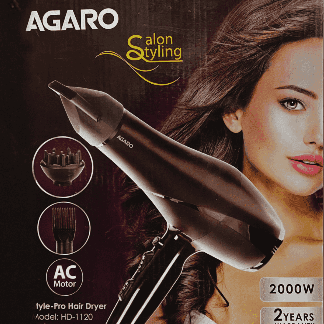 agaro salon style-pro hair dryer 2000w