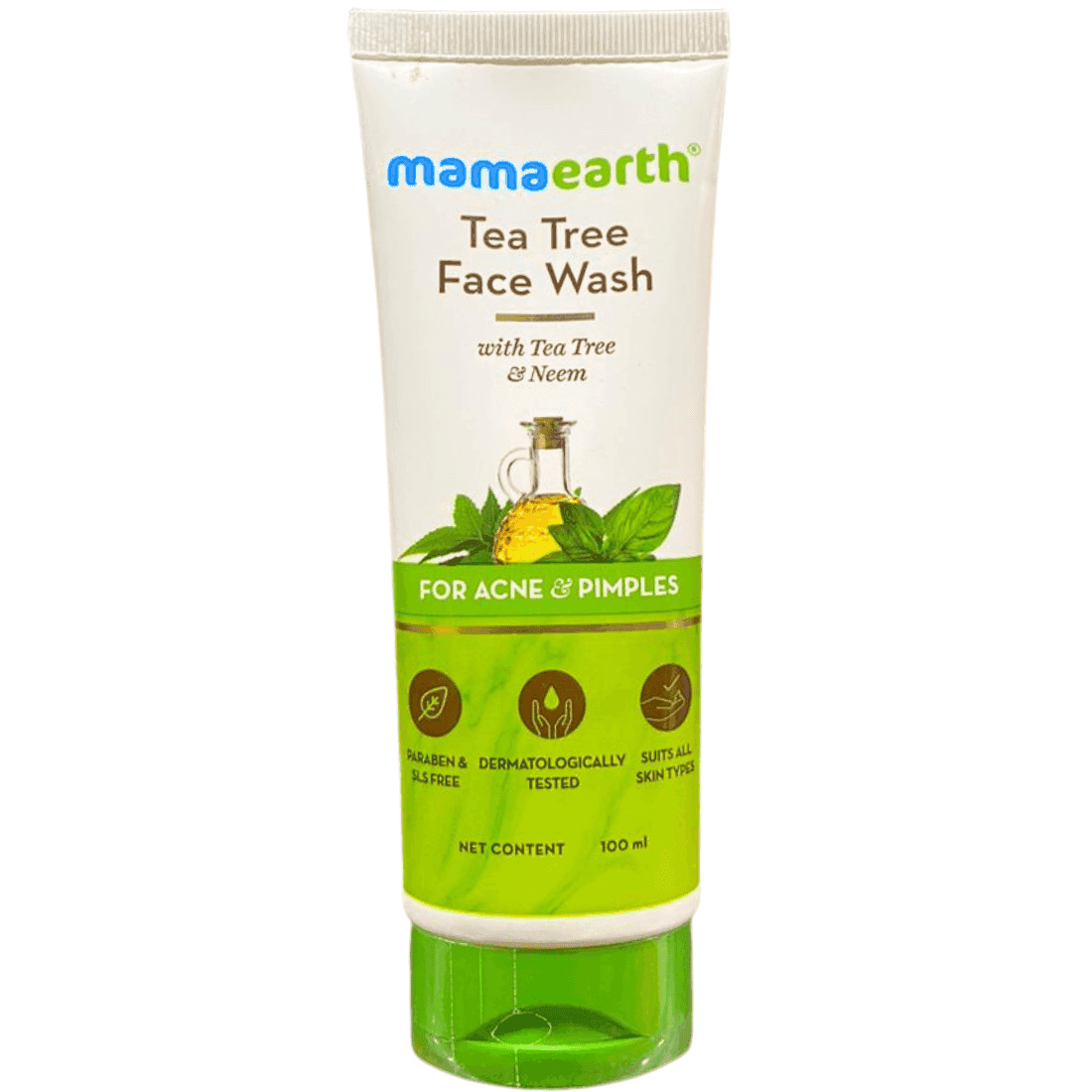 mama earth tea tree face wash 100 ml