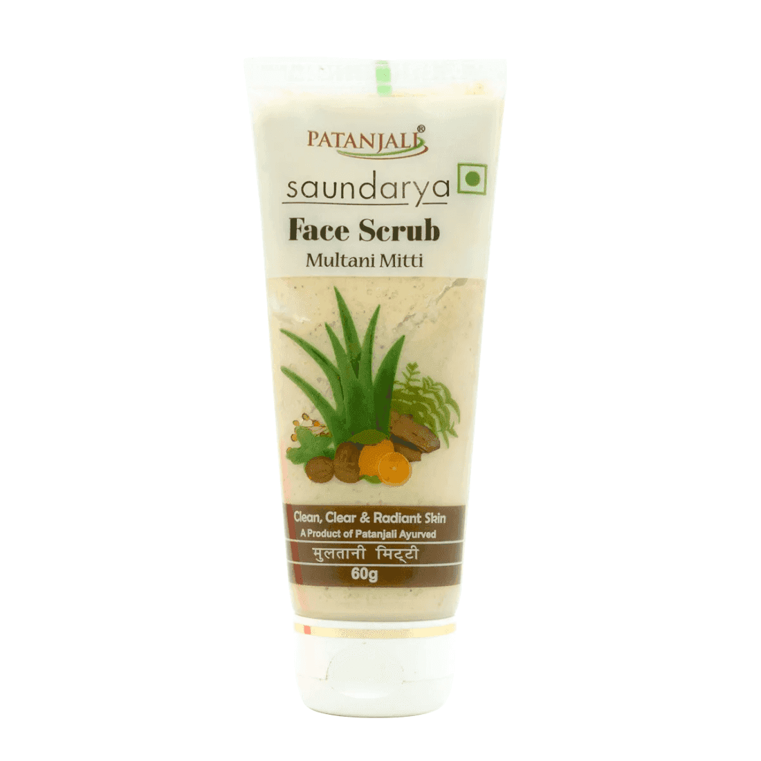 patanjali saundarya multani mitti face scrub 60 gm