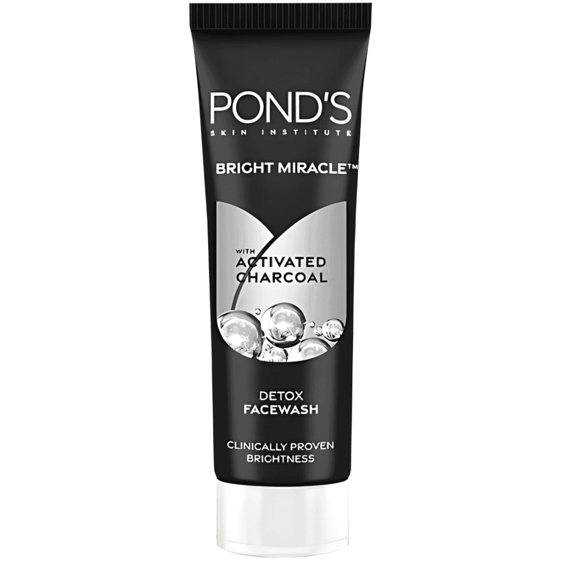 pond's bright miracle with activated charcoal detox face wash 50 gm