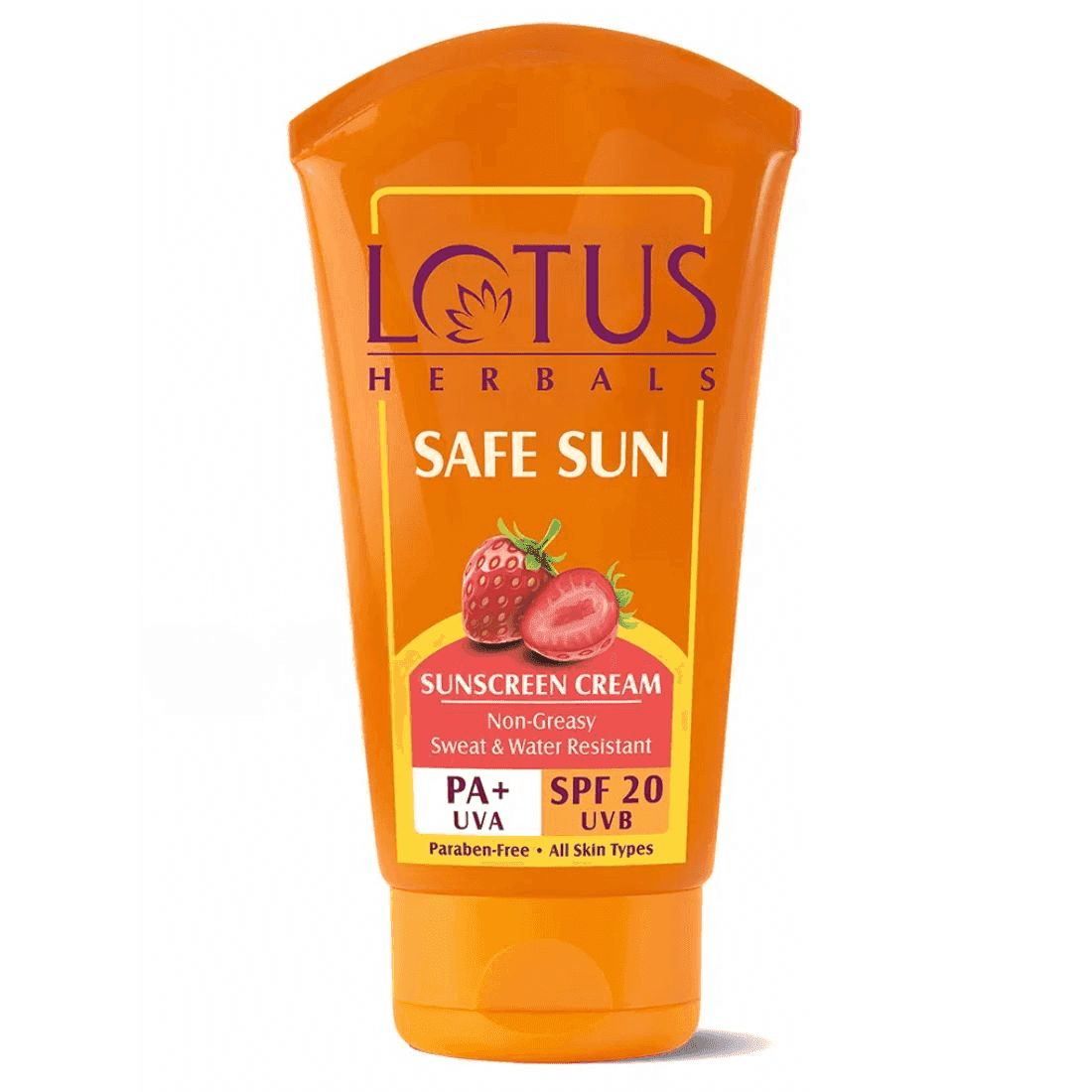 lotus herbals safe sun sunscreen cream spf 20 pa+ 50 gm