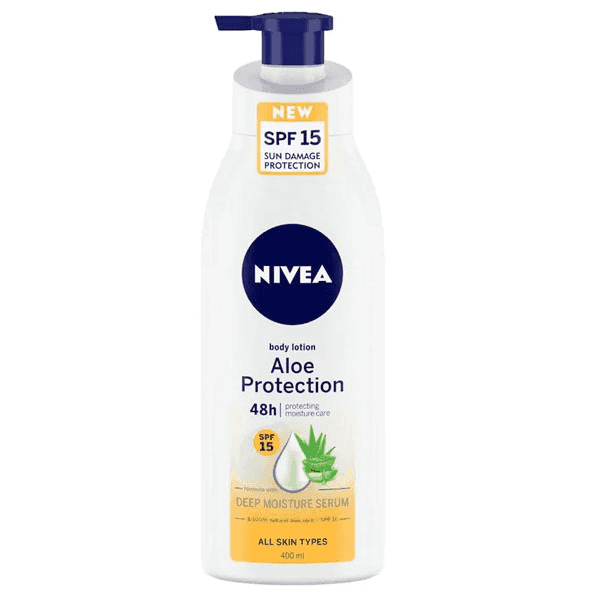 nivea aloe protection spf 15 body lotion 400 ml